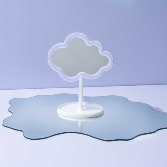 L.E.D. Cloud Mirror + Accessory Tray