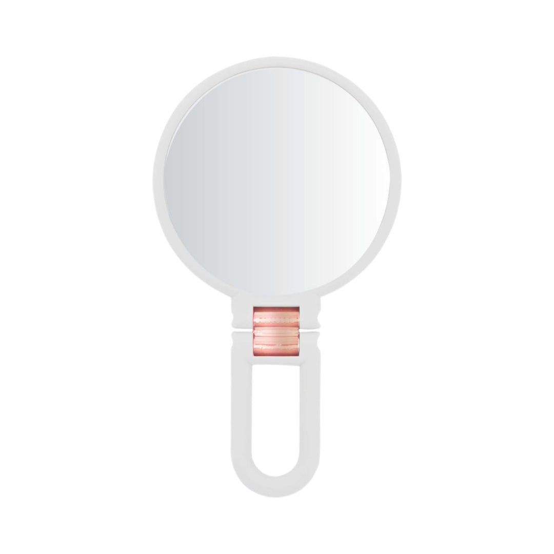 Danielle Handheld Soft Touch Mirror - White 10x Mag