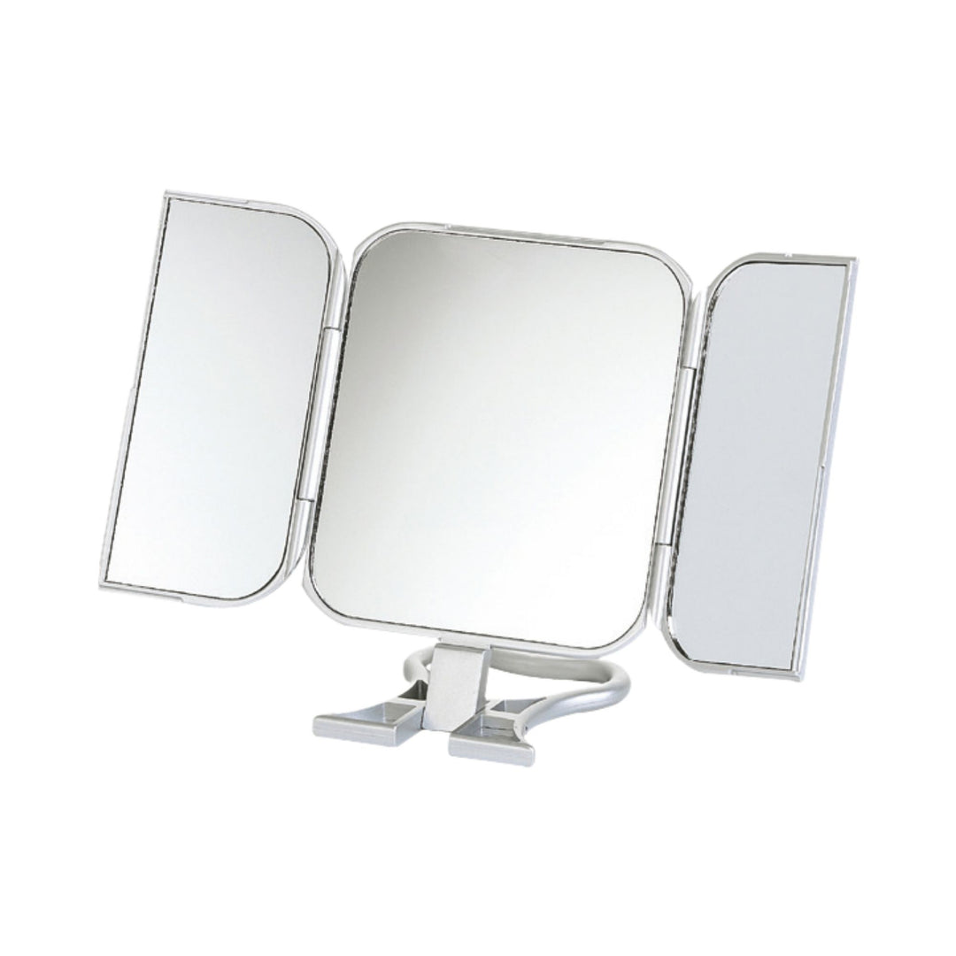 Danielle Folding Travel Mirror - Silver - True Image
