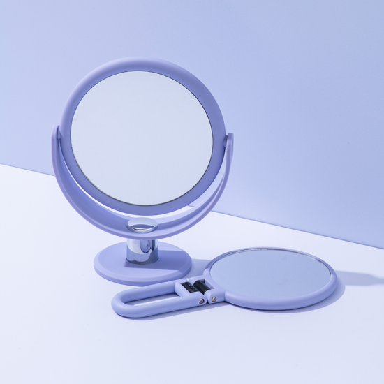 10X Soft Touch Vanity Mirror - Lilac