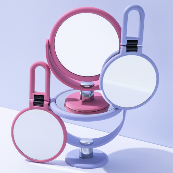 10X Soft Touch Vanity Mirror - Blush