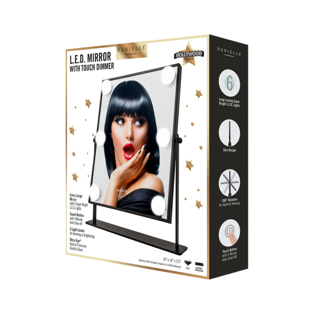 Danielle L.E.D Hollywood Mirror - Black x1 Mag  (Boxed)