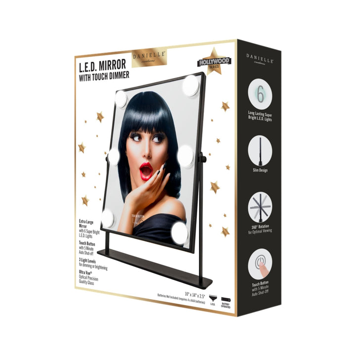 Danielle L.E.D Hollywood Mirror - Black x1 Mag  (Boxed)