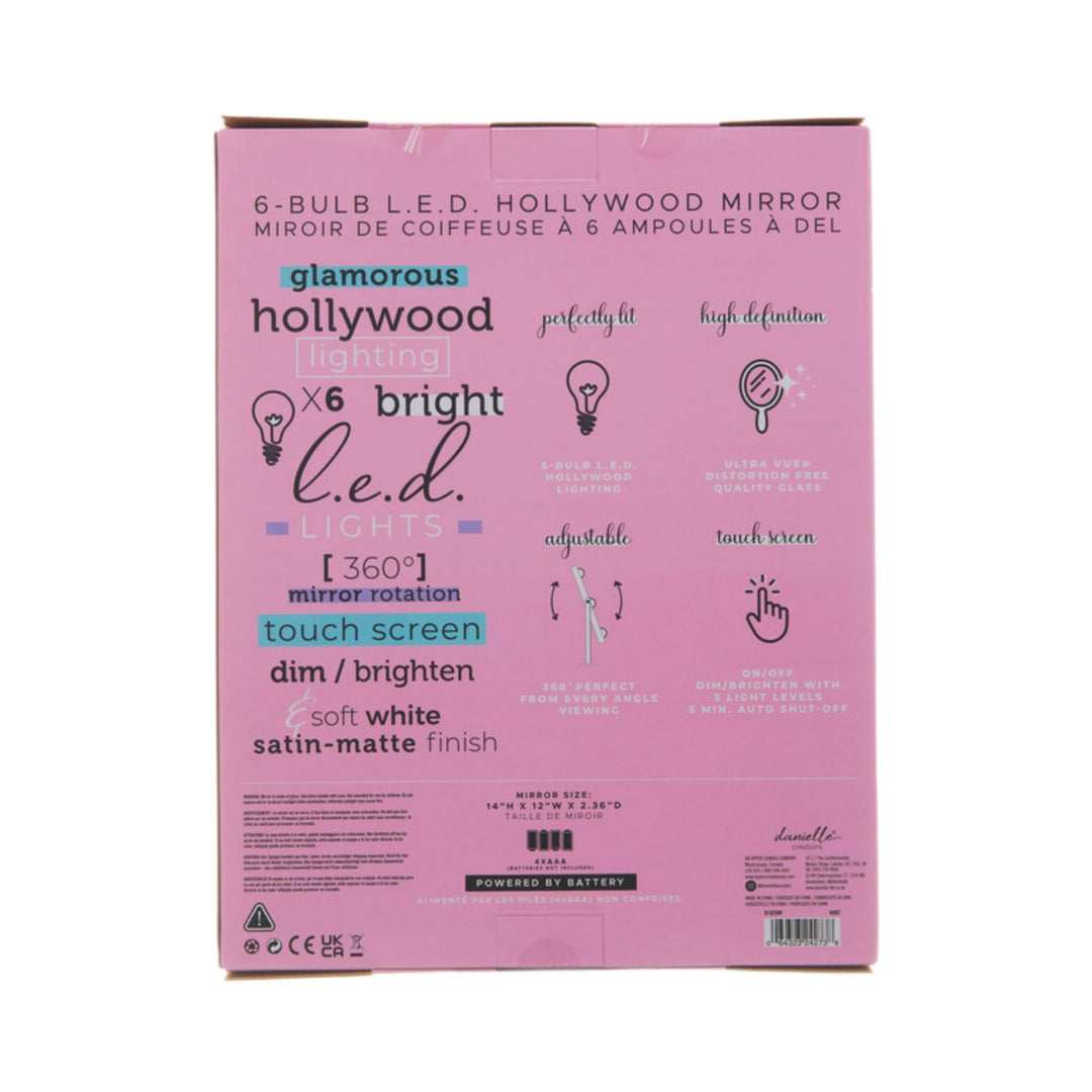Danielle L.E.D Hollywood Mirror - White  x1 Mag (Boxed)