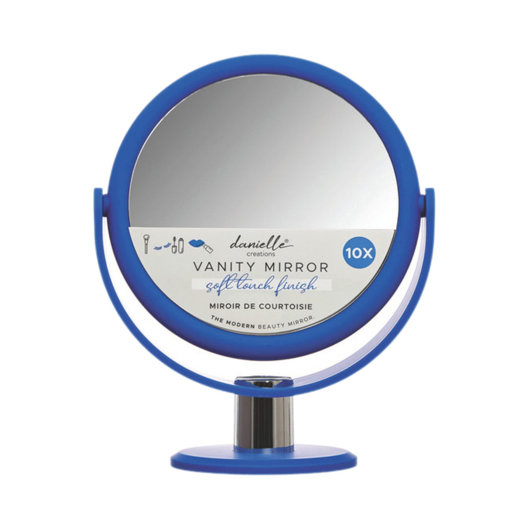 Danielle Navy Soft Touch Vanity Mirror x 10 Mag