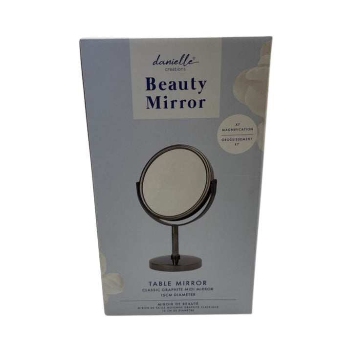 Danielle Round Chrome Vanity Mirror 10x Mag