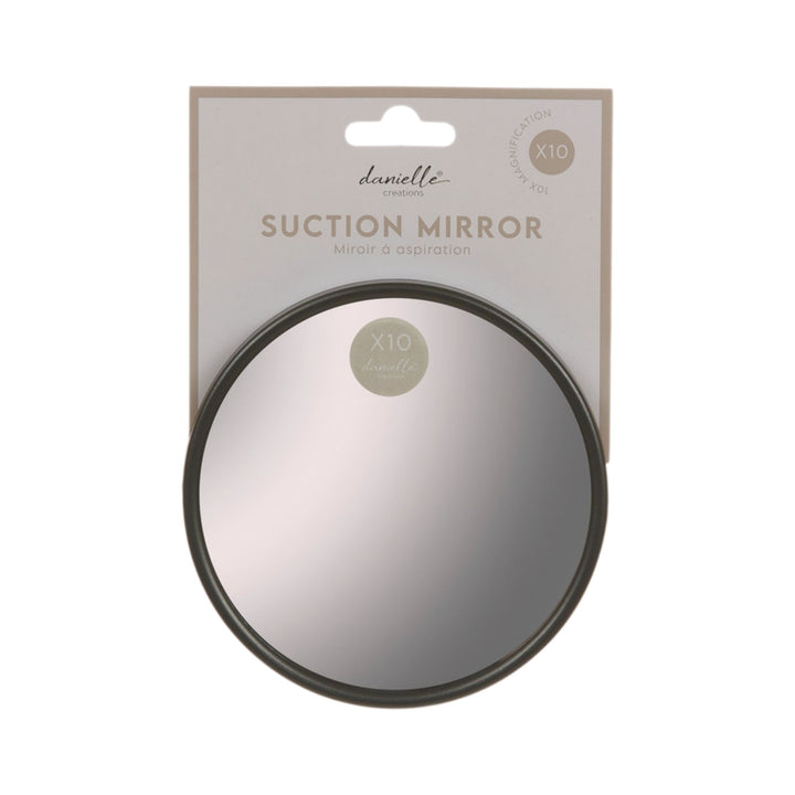 Danielle Suction Mirror - Black 10x Mag