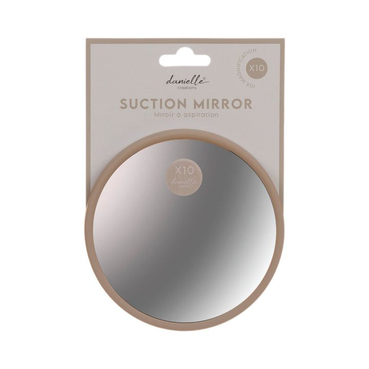 Danielle Suction Mirror - Taupe 10x Mag