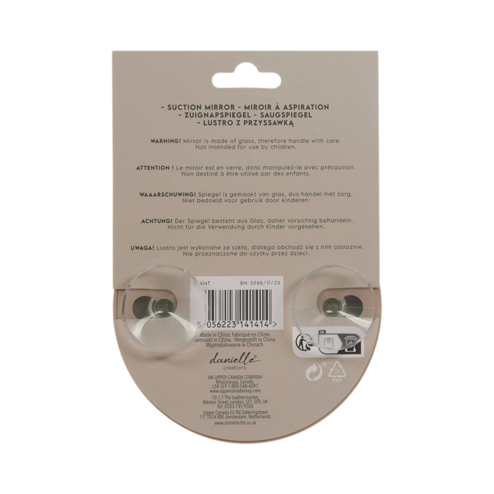 Danielle Suction Mirror - Taupe 10x Mag