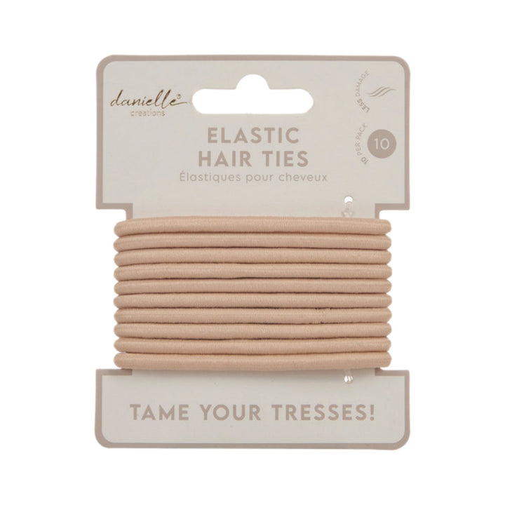 Danielle Elastic Hair Ties 10pc - Blonde