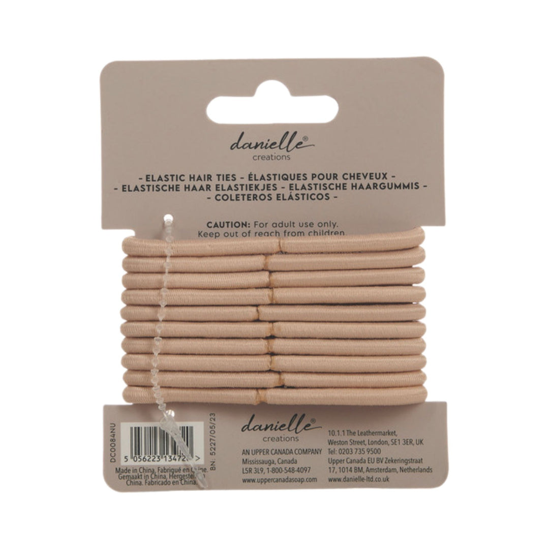 Danielle Elastic Hair Ties 10pc - Blonde