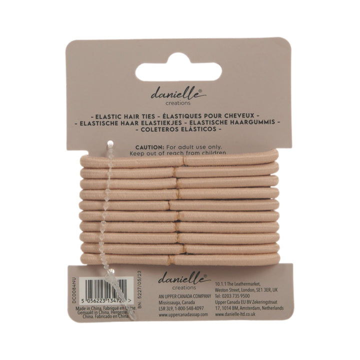 Danielle Elastic Hair Ties 10pc - Blonde