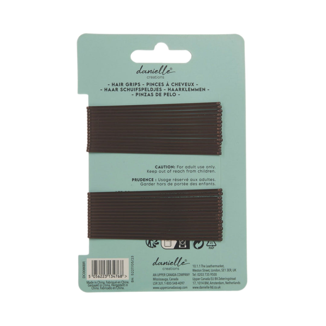 Danielle Hair Grips 30pc - Brown