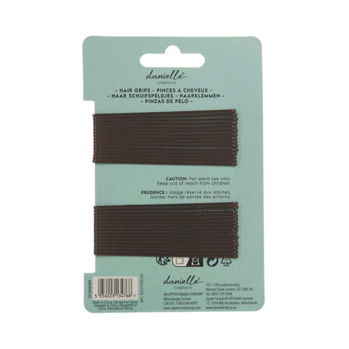 Danielle Hair Grips 30pc - Brown