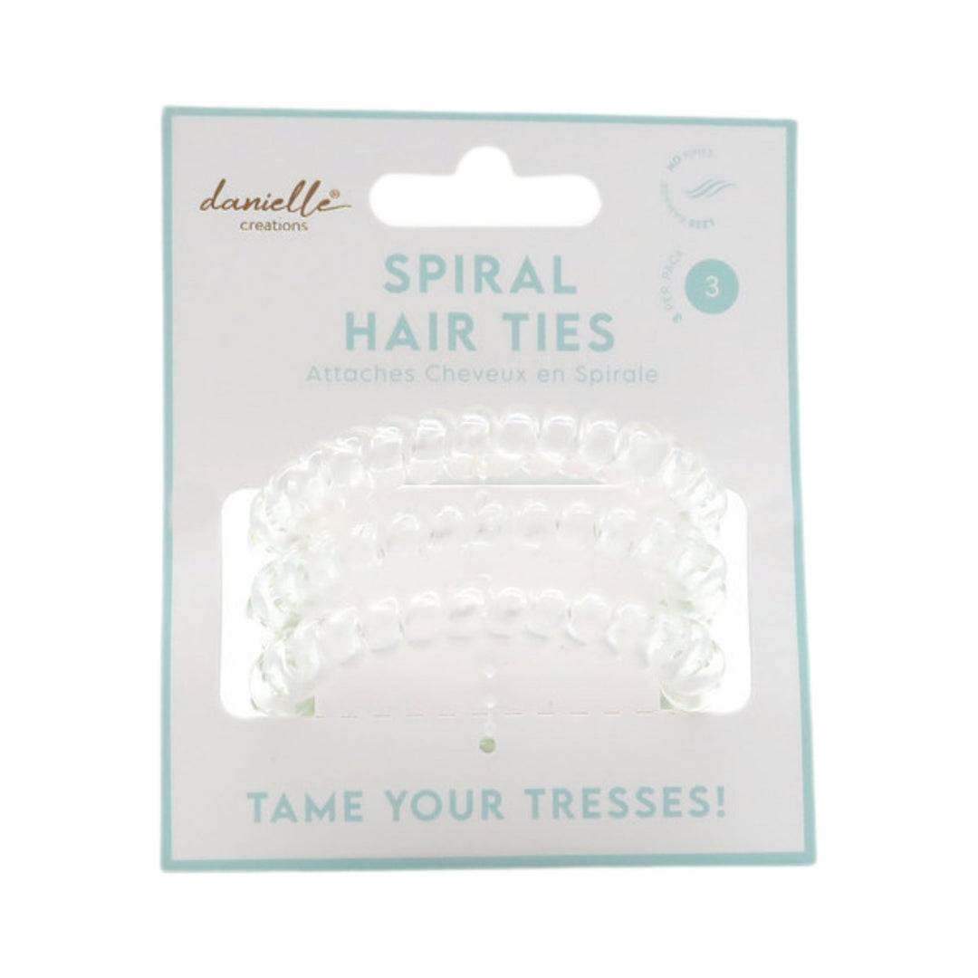 Danielle Spiral Hair Ties 3pc