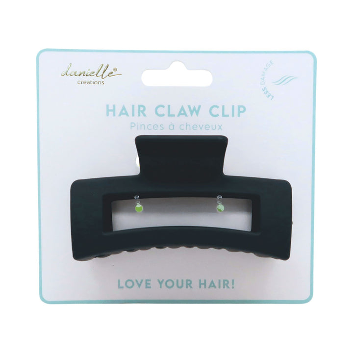 Black Rectangular Claw Clip