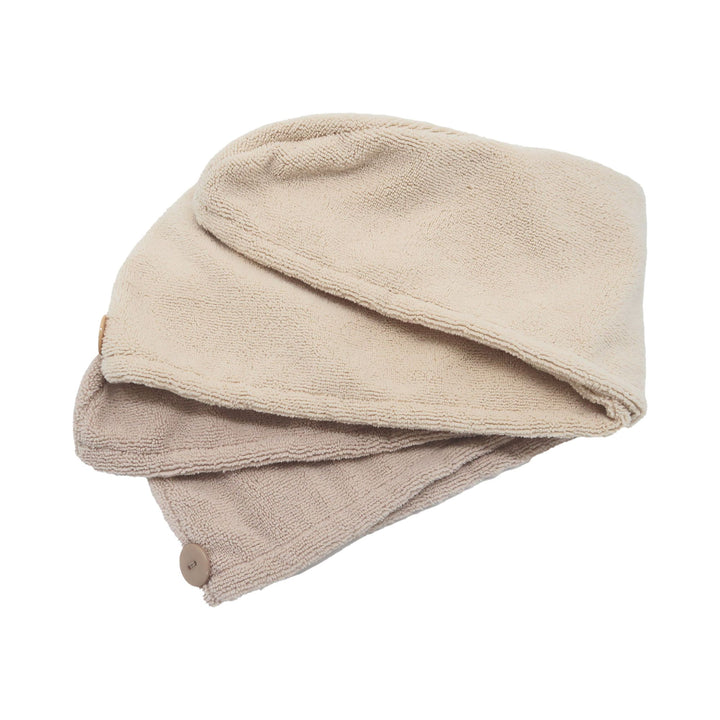 Hair Turban Twin Pack Grey & Cream