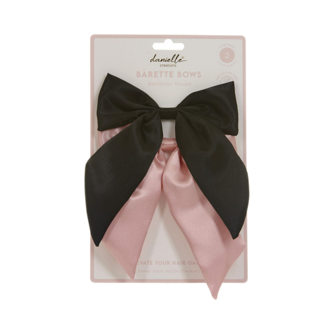 Large Bow Barette 2 Pack