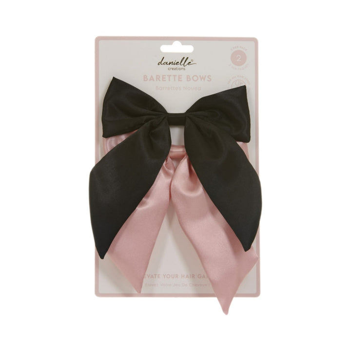 Large Bow Barette 2 Pack