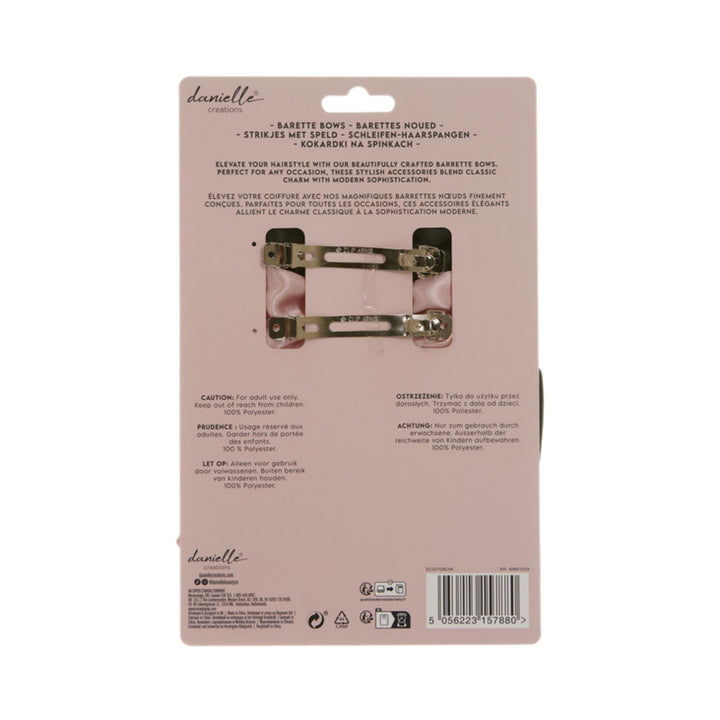 Large Bow Barette 2 Pack