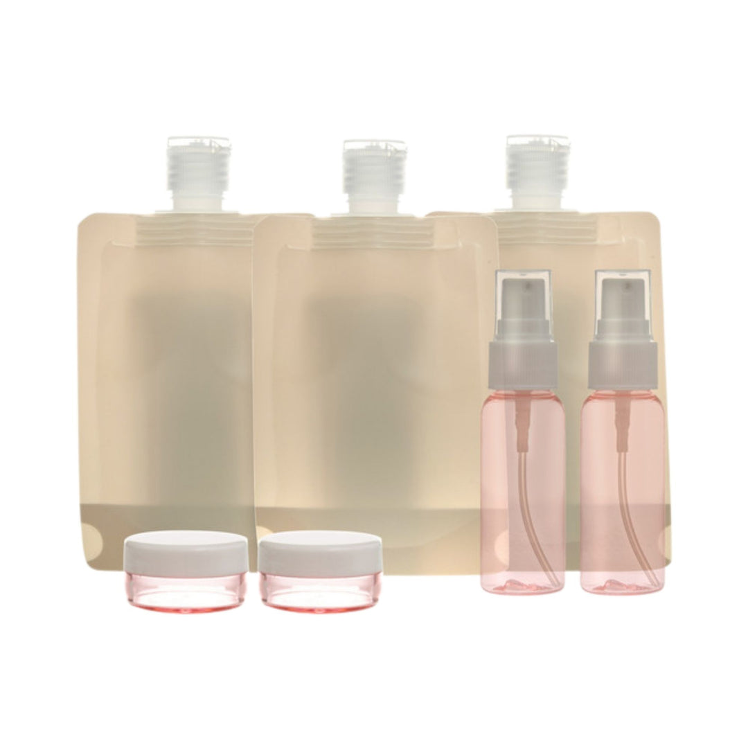 Travel Bottles and Tubs Set - 8 Pieces
