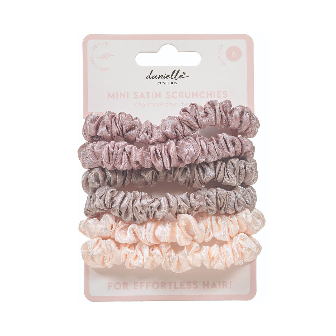 Mini Satin Scrunchies 6pc