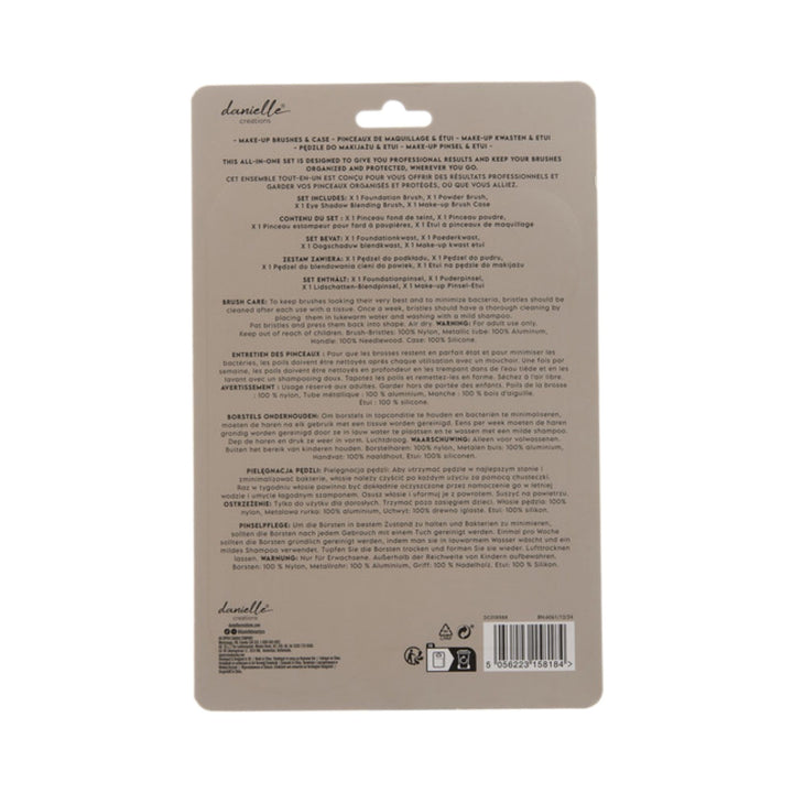 Travel Make-up Brushes with Silicone Cover