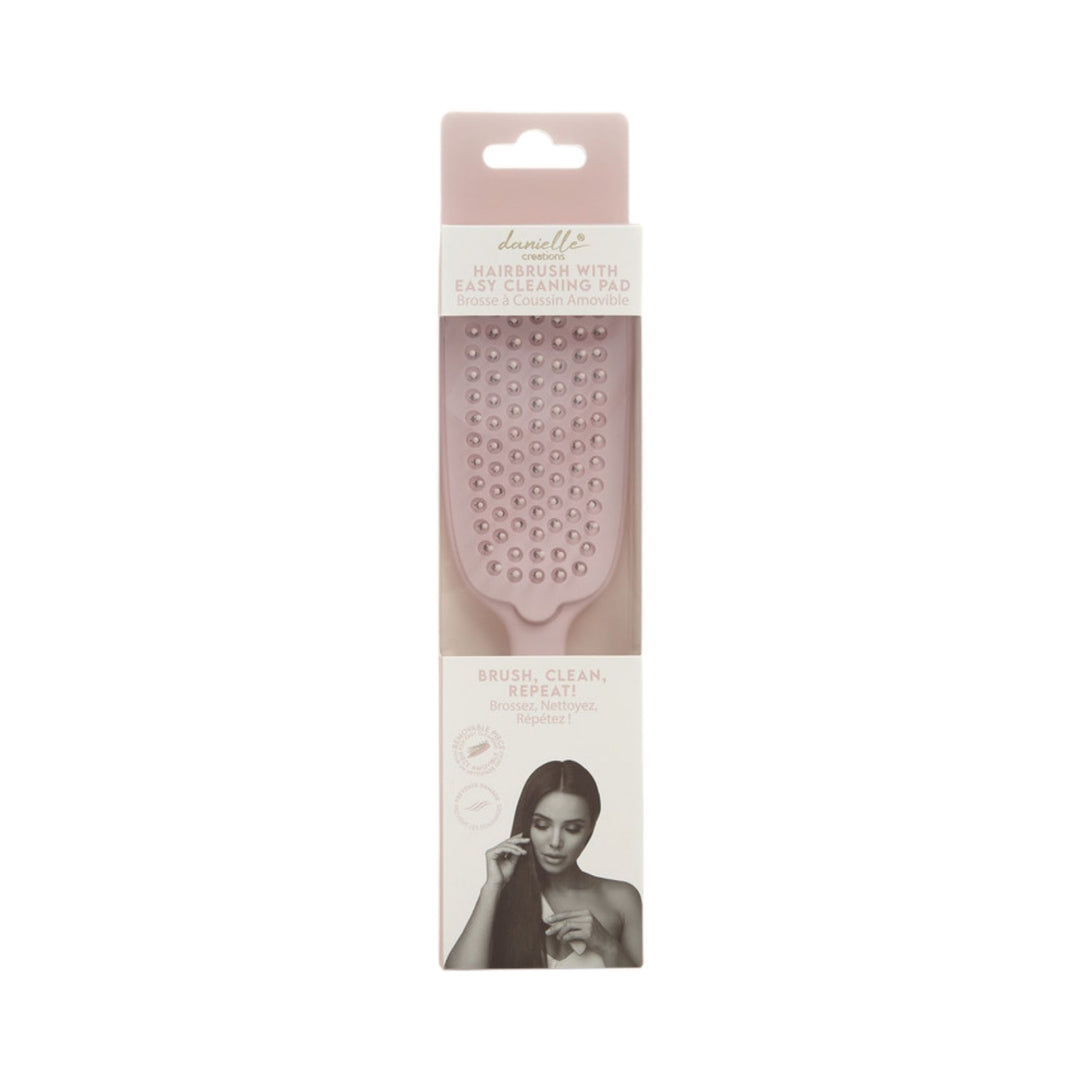 Hairbrush with Easy Cleaning Pad