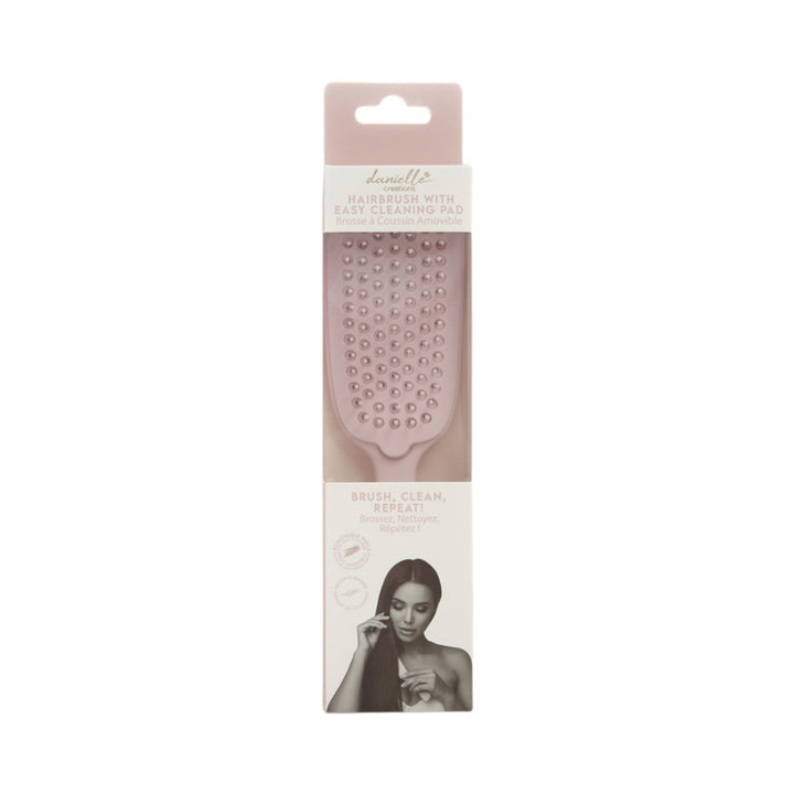 Hairbrush with Easy Cleaning Pad