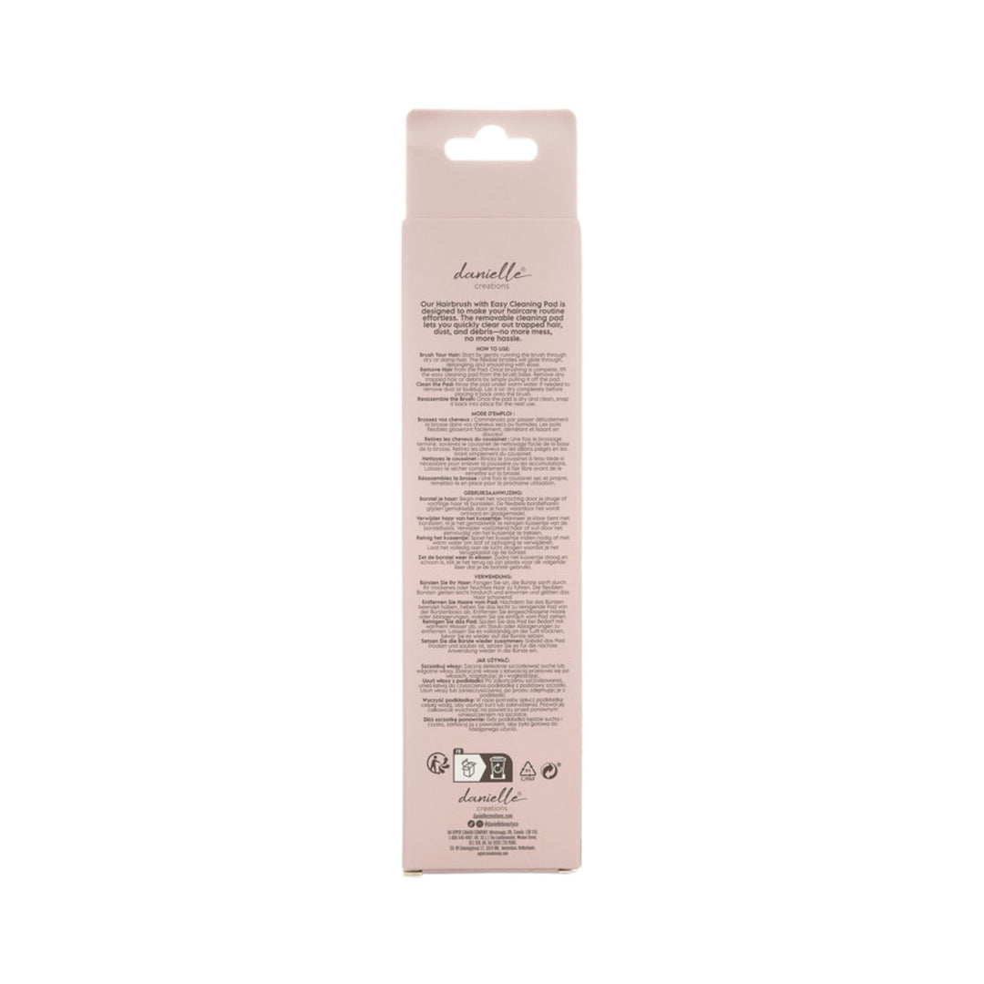 Hairbrush with Easy Cleaning Pad