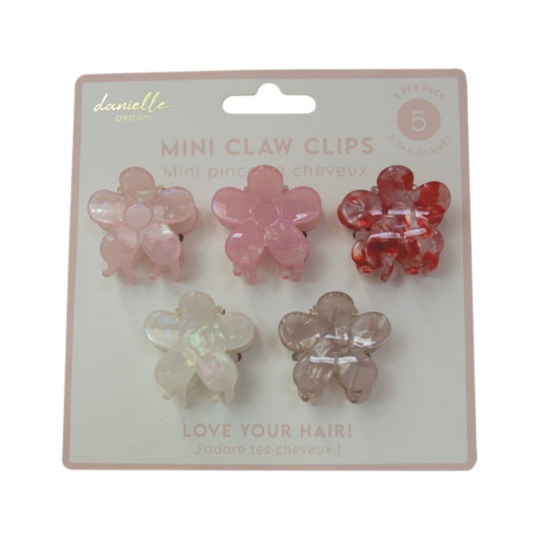 Danielle Creations Mini Claw Clip Flowers 5pc