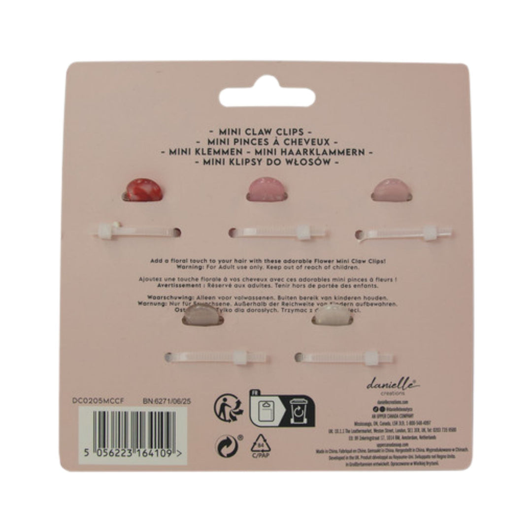 Danielle Creations Mini Claw Clip Flowers 5pc