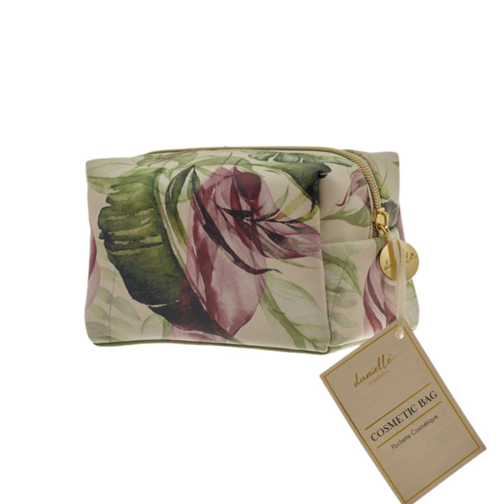 Danielle Botanical Cream Rectangle Toiletry Bag - Large