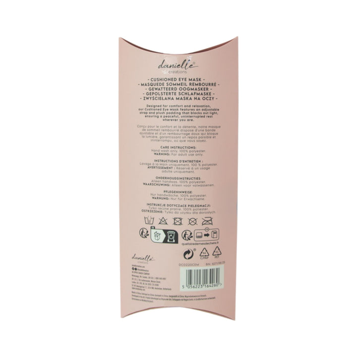 Danielle Creations Satin Cushioned Eye Mask - Pink