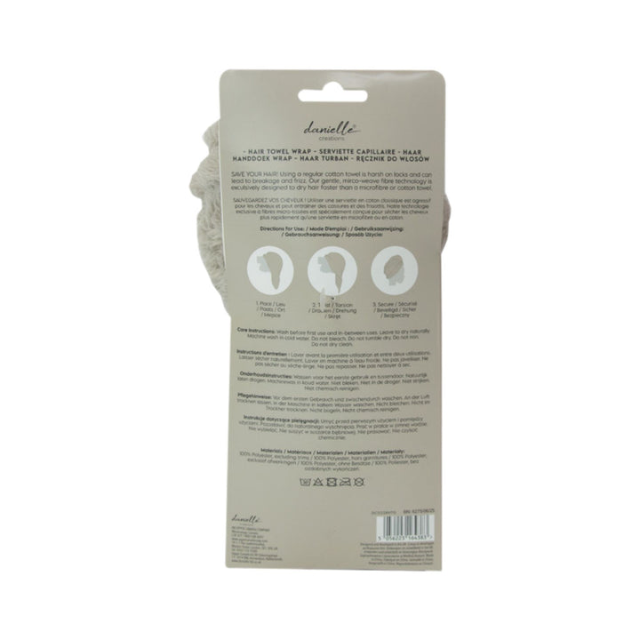 Danielle Creations Turban Hair Towel - Taupe