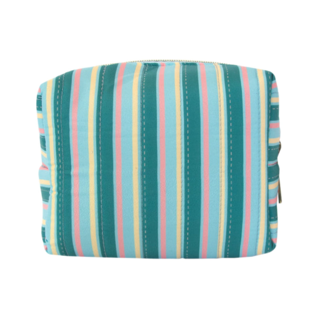 Danielle Creations Stripe Small Quilted Cosmetic Bag