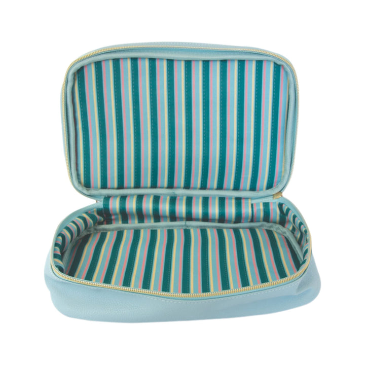 Danielle Creations Double Zip Stripe Vanity Case