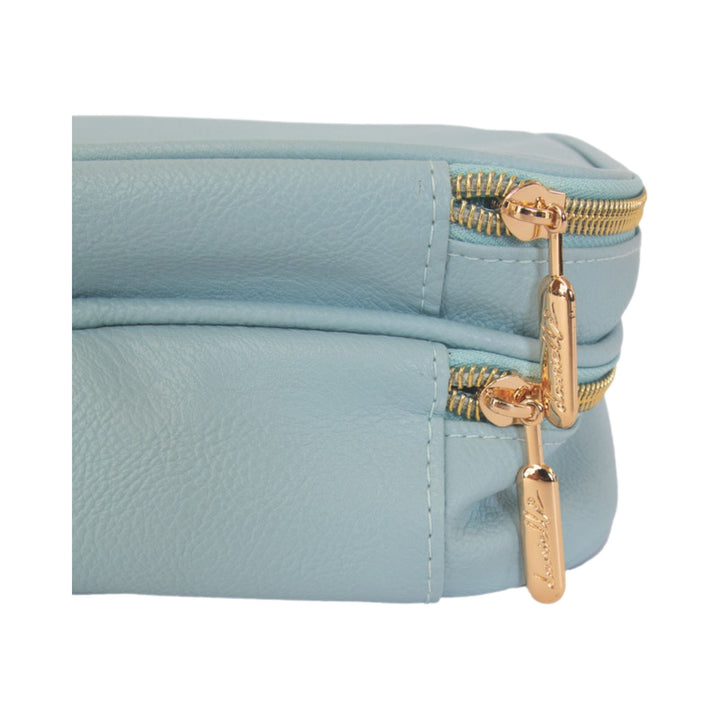 Danielle Creations Double Zip Stripe Vanity Case