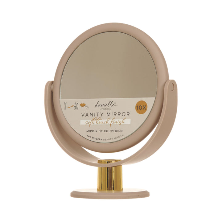 Danielle Soft Touch Vanity Mirror - Taupe 10x Mag