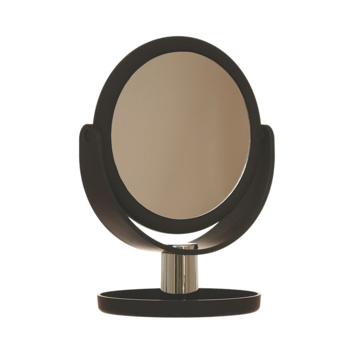 Danielle Soft Touch Vanity Mirror With Tray - Black 10x Mag