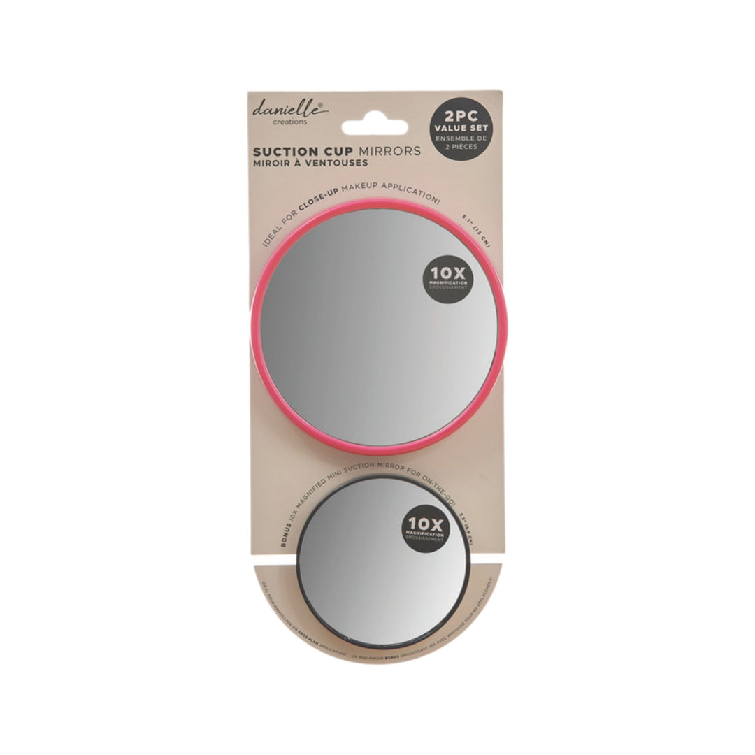 Danielle 2PC 10X Suction Mirror Set