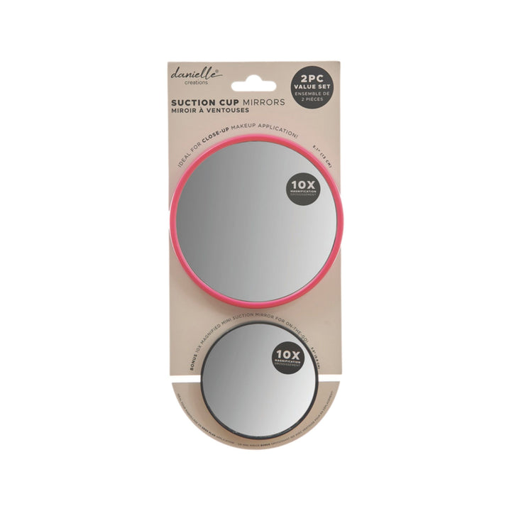 Danielle 2PC 10X Suction Mirror Set