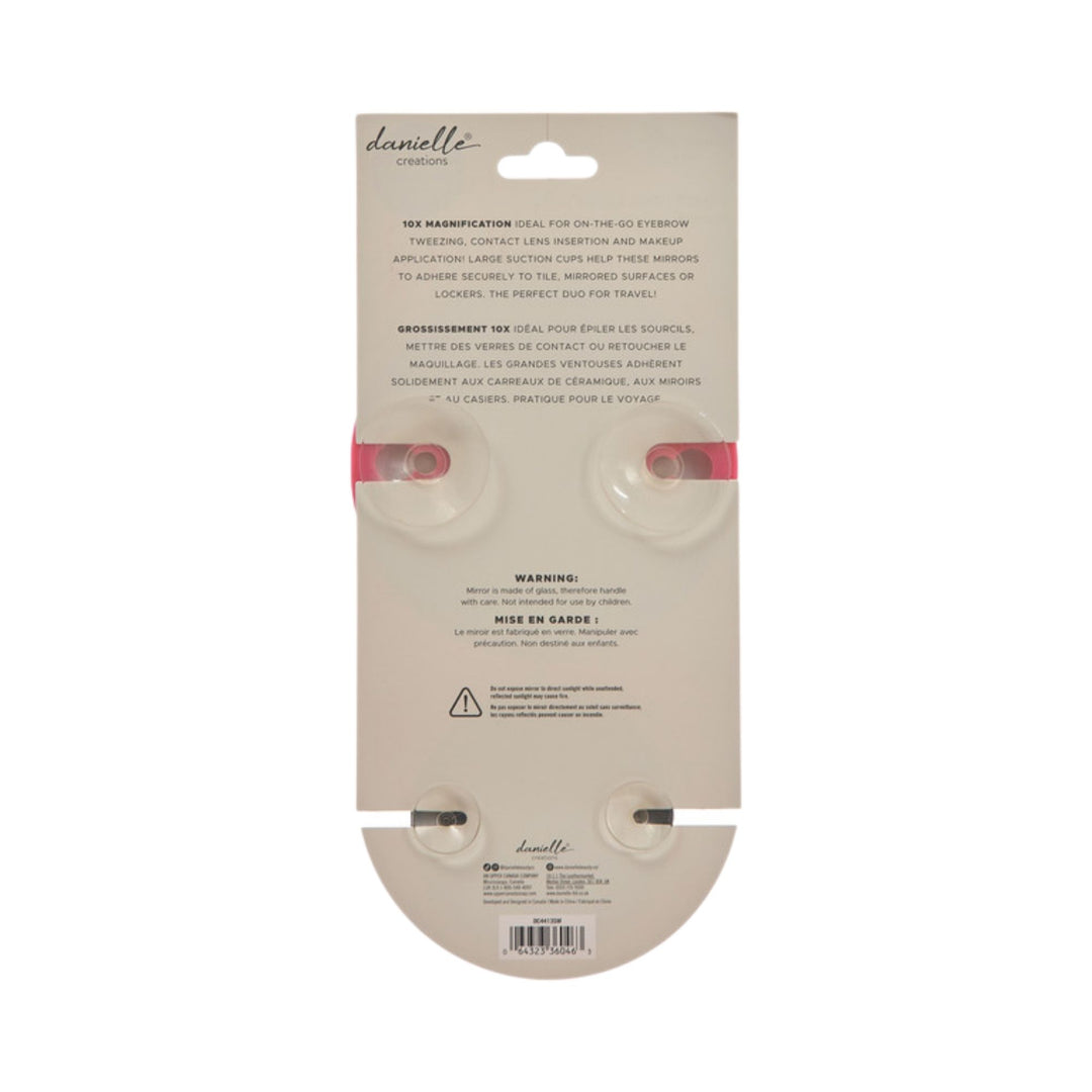 Danielle 2PC 10X Suction Mirror Set