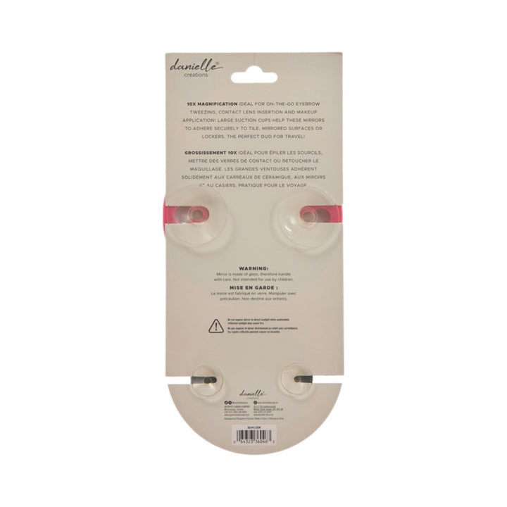 Danielle 2PC 10X Suction Mirror Set