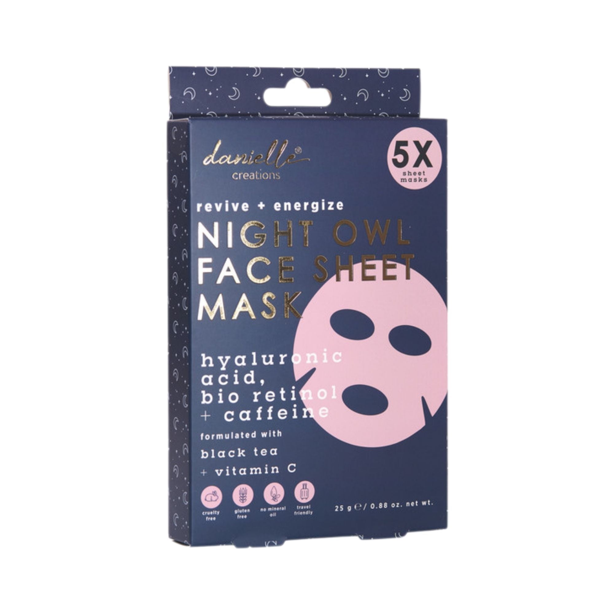 5pc Face Mask - Night Owl – Danielle Creations