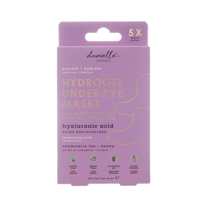 5pc Hydrogel Under Eye Masks - Hyaluronic Acid With Chamomile Tea & Honey