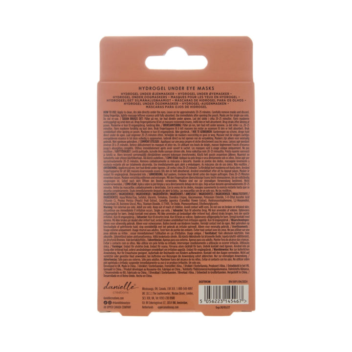 5pc Hydrogel Under Eye Masks - Vitamin C, White Tea & Peach Extract