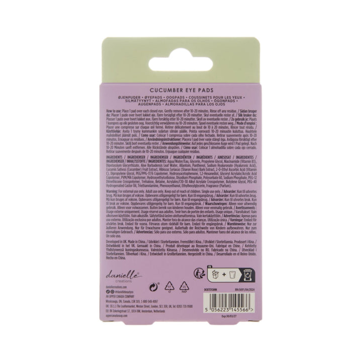 5pc Cucumber Eye Pads With Vitamin C, Hibiscus Tea & Aloe