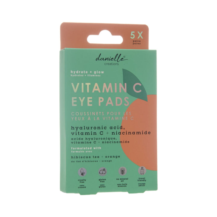 5pc Orange Eye Pads With Vitamin C, Hibiscus Tea & Aloe