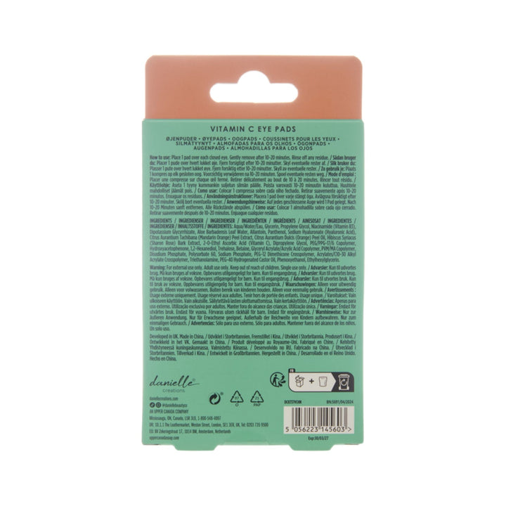 5pc Orange Eye Pads With Vitamin C, Hibiscus Tea & Aloe